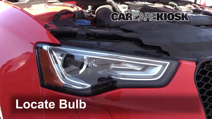 2015 Audi RS5 4.2L V8 Éclairage Feu clignotant avant (remplacer l'ampoule)
